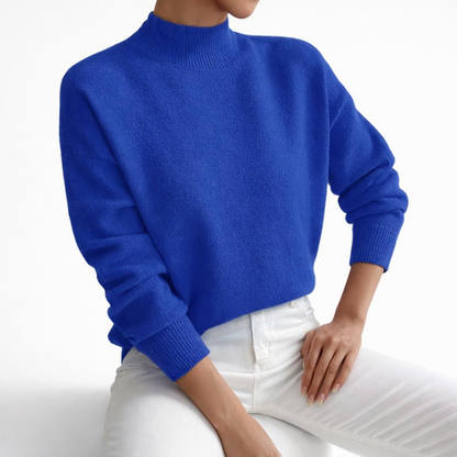 Stylish Women's Turtleneck Sweater - Soft