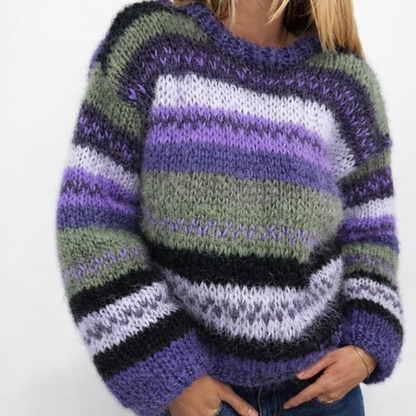 Women's Cozy Long Sleeve Knit Sweater