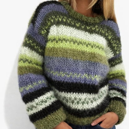 Women's Cozy Long Sleeve Knit Sweater