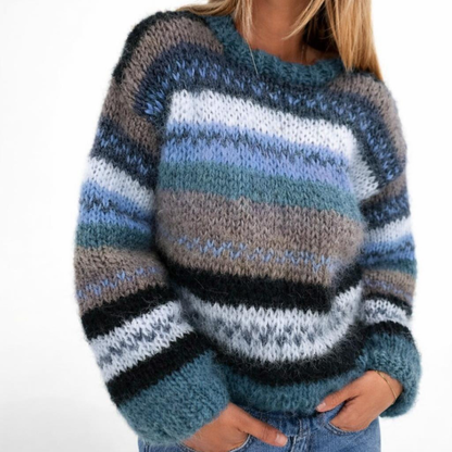 Women's Cozy Long Sleeve Knit Sweater